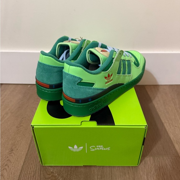 Adidas The Simpsons Forum 84 Low CL Lime Green / Unisex / Brand New in Box - Picture 3 of 8